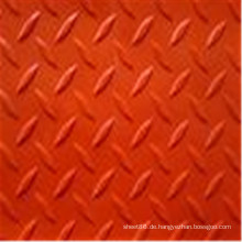 Anti-Rutsch-rot gefärbte Checker Rubber Sheet